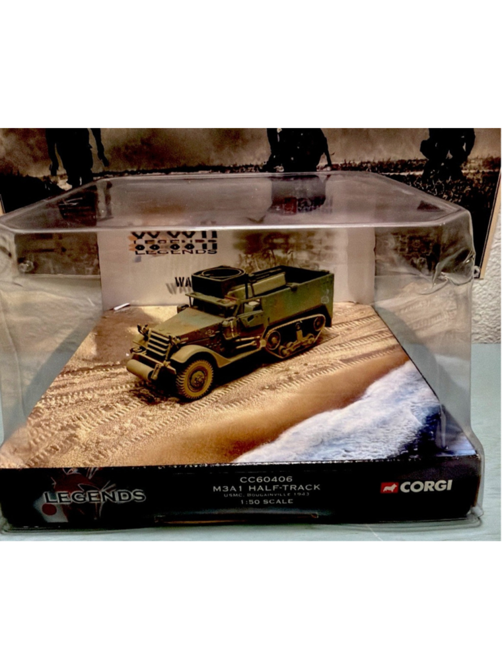 Corgi WWII Legends CC60406 M3A1 Half-Track USMC Bougainville 1943 1:50